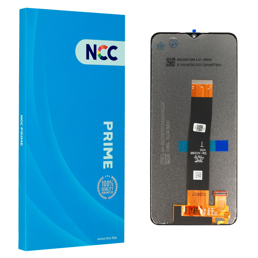 LCD-näyttö NCC Samsung Galaxy A32 5G:lle A326B/A326U/A326W musta Prime
