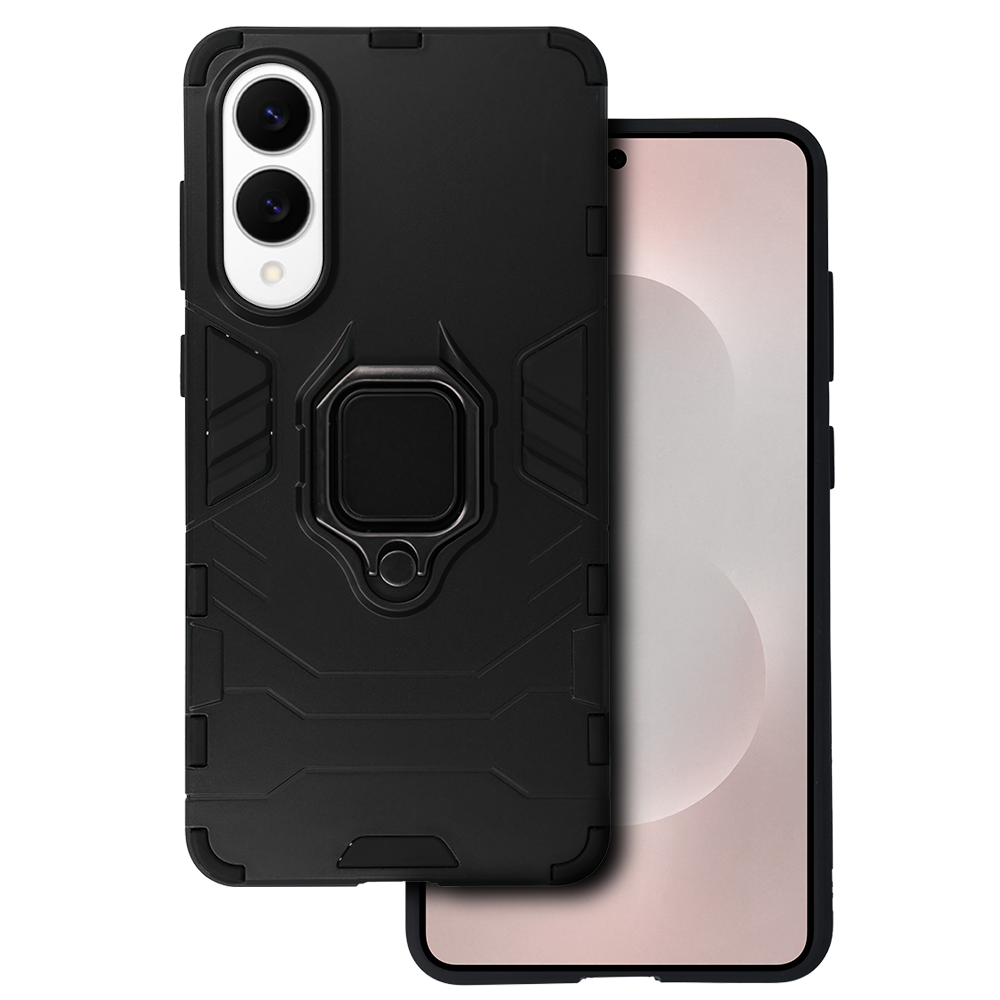 Ring Armor Suojakuori Samsung Galaxy S25 Edge:lle musta