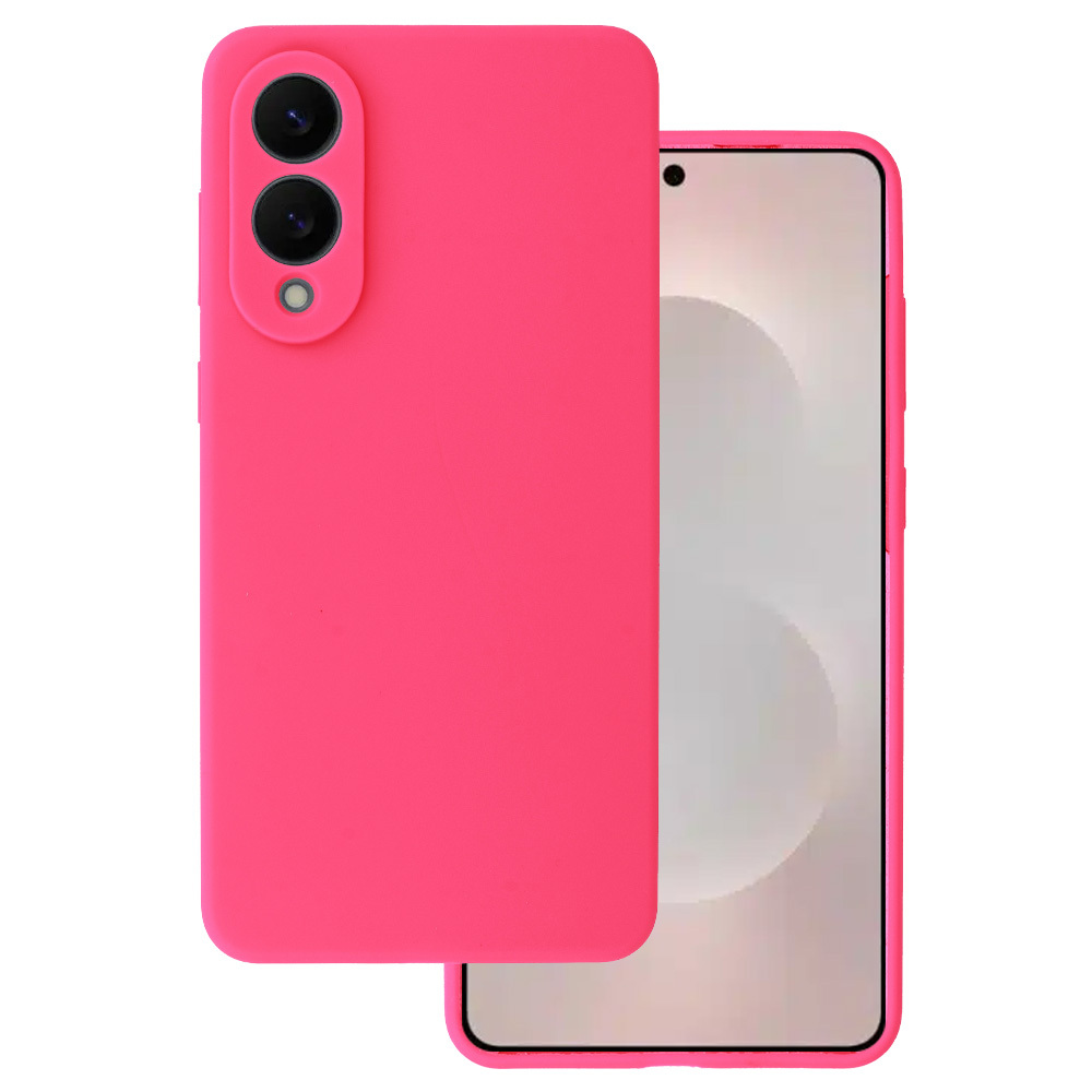 Silicone Lite Suojakuori Samsung Galaxy S25 Edge:lle fuksia