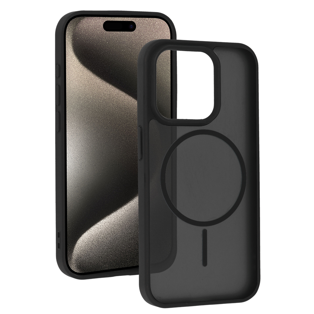 Magmat Slim Suojakuori iPhone 15 Pro:lle musta