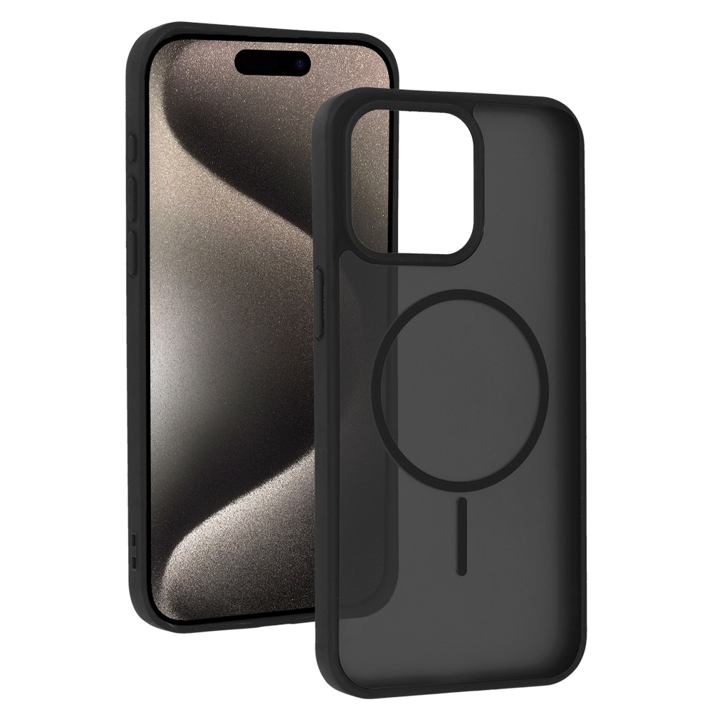 Magmat Slim Suojakuori iPhone 15 Pro Max:lle musta