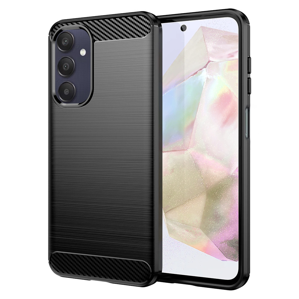 Carbon Suojakuori Samsung Galaxy A05S:lle musta