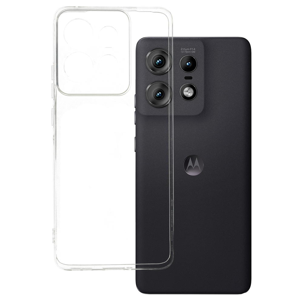 Ultra Clear 1mm Suojakuori Motorola Edge 50 Pro 5G:lle läpinäkyvä