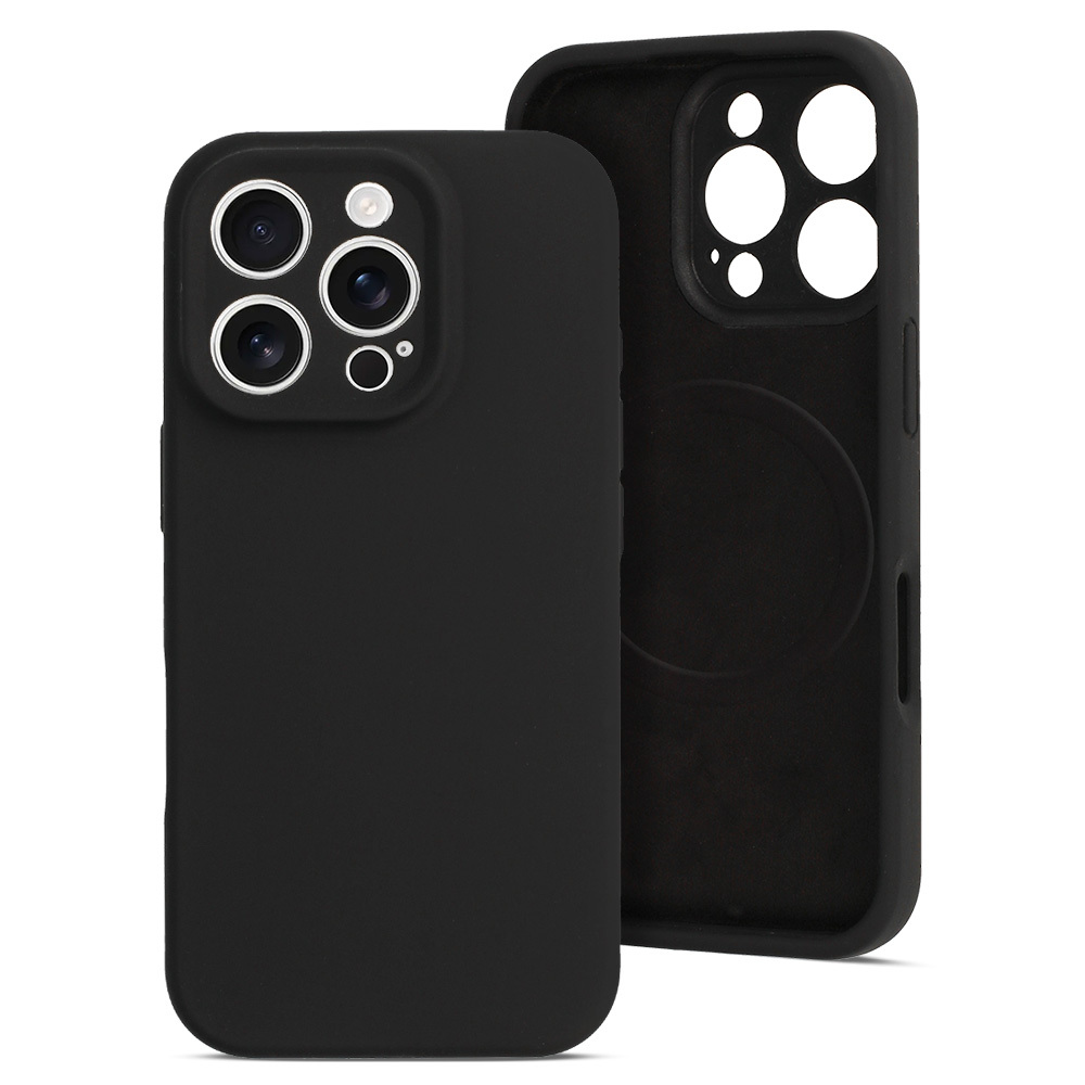MagColor Pure kuori iPhone 16 Pro Max musta