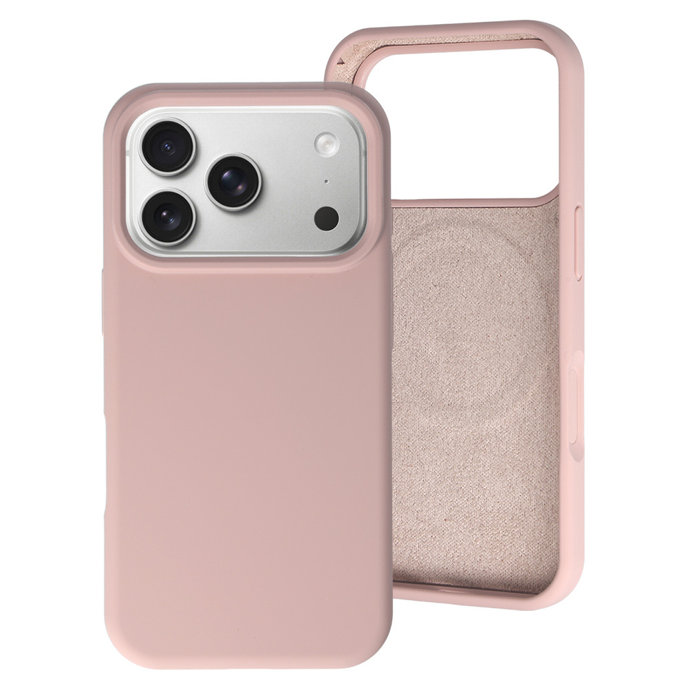 MagColor Pure Suojakuori iPhone 17 Pro:lle puuteriinen vaaleanpunainen