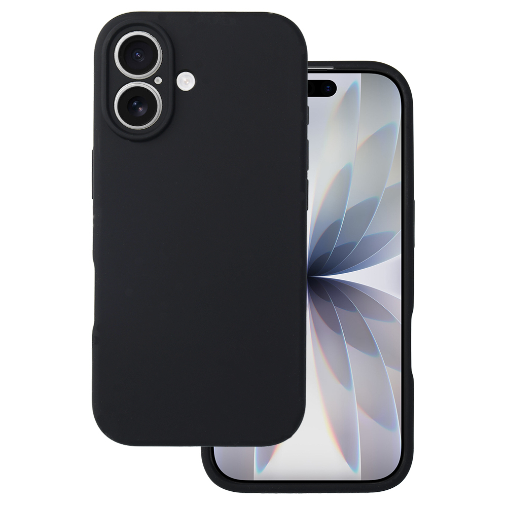 Silicone Lite suojakuori iPhone 17 musta