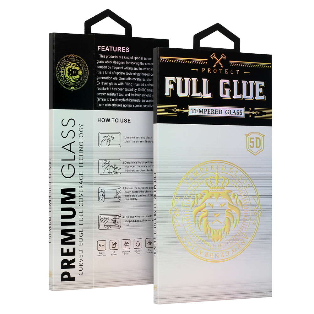 Karkaistu lasi HARD Full Glue 5D iPhone 17 Pro Max:lle musta