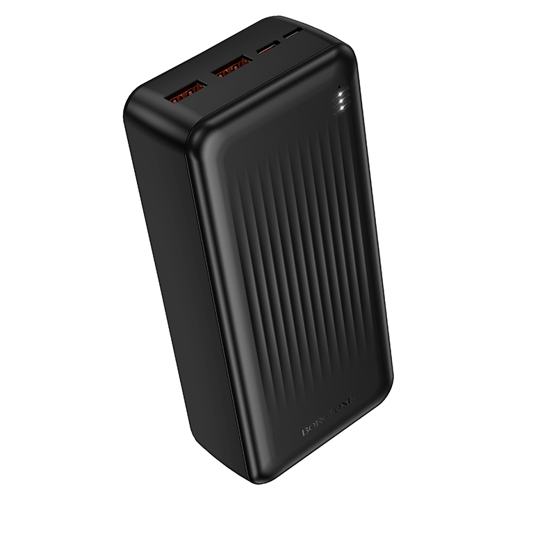 Borofone Varavirtalähde 30000mAh BJ80B Clever - 2xUSB + Type C - QC 3.0 22,5W PD 20W musta