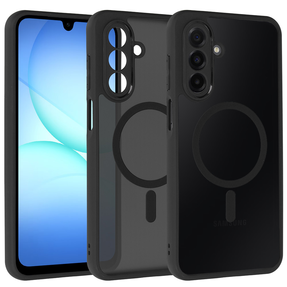Full Matte Mag Cover Samsung Galaxy A17 5G:lle musta