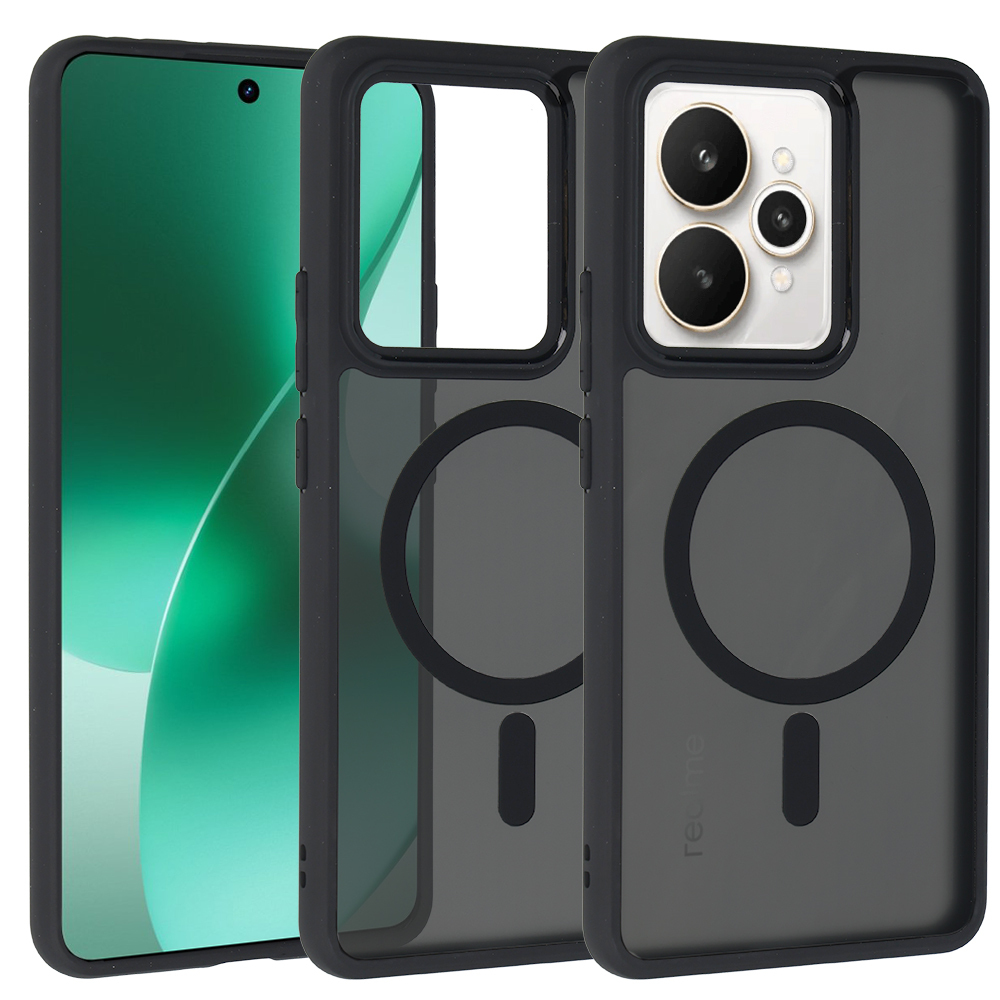 Täysmatta magneettikuori Realme 15/15 Pro 5G musta