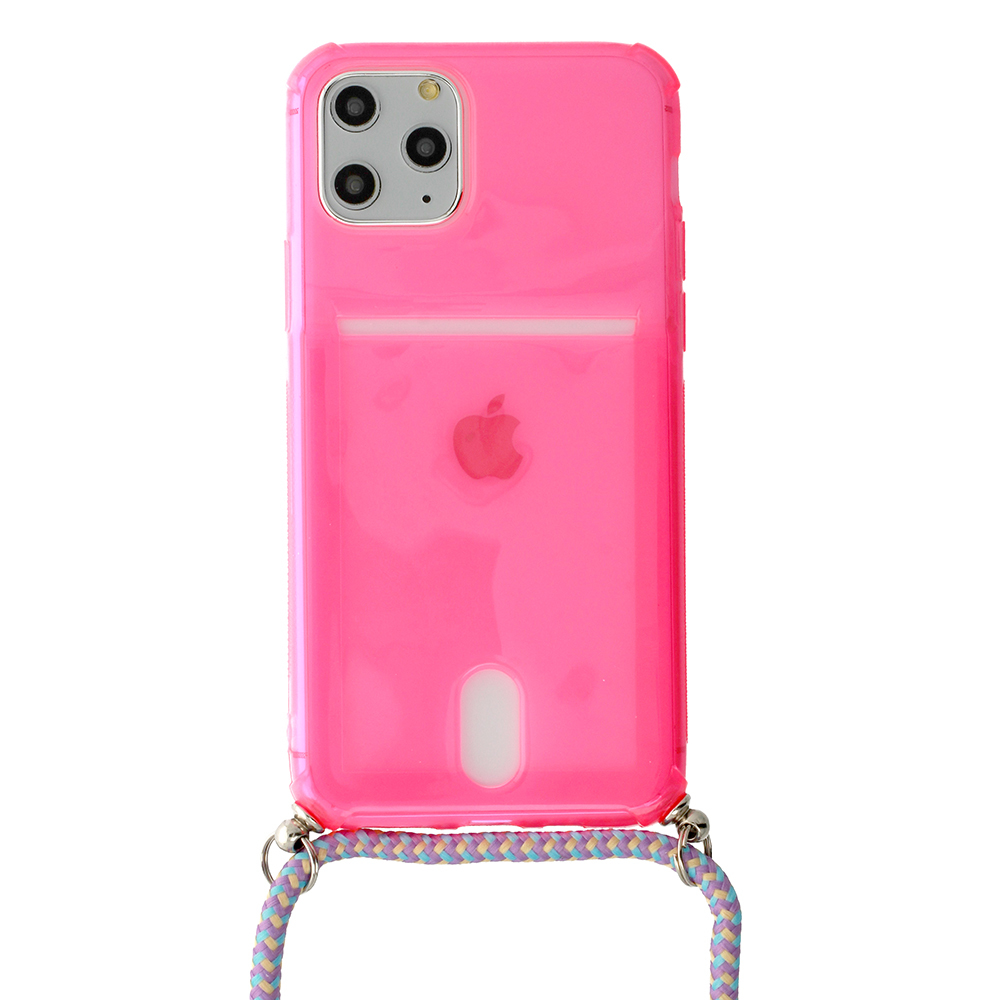 STRAP Fluo Suojakuori iPhone 12/12 Pro:lle - vaaleanpunainen