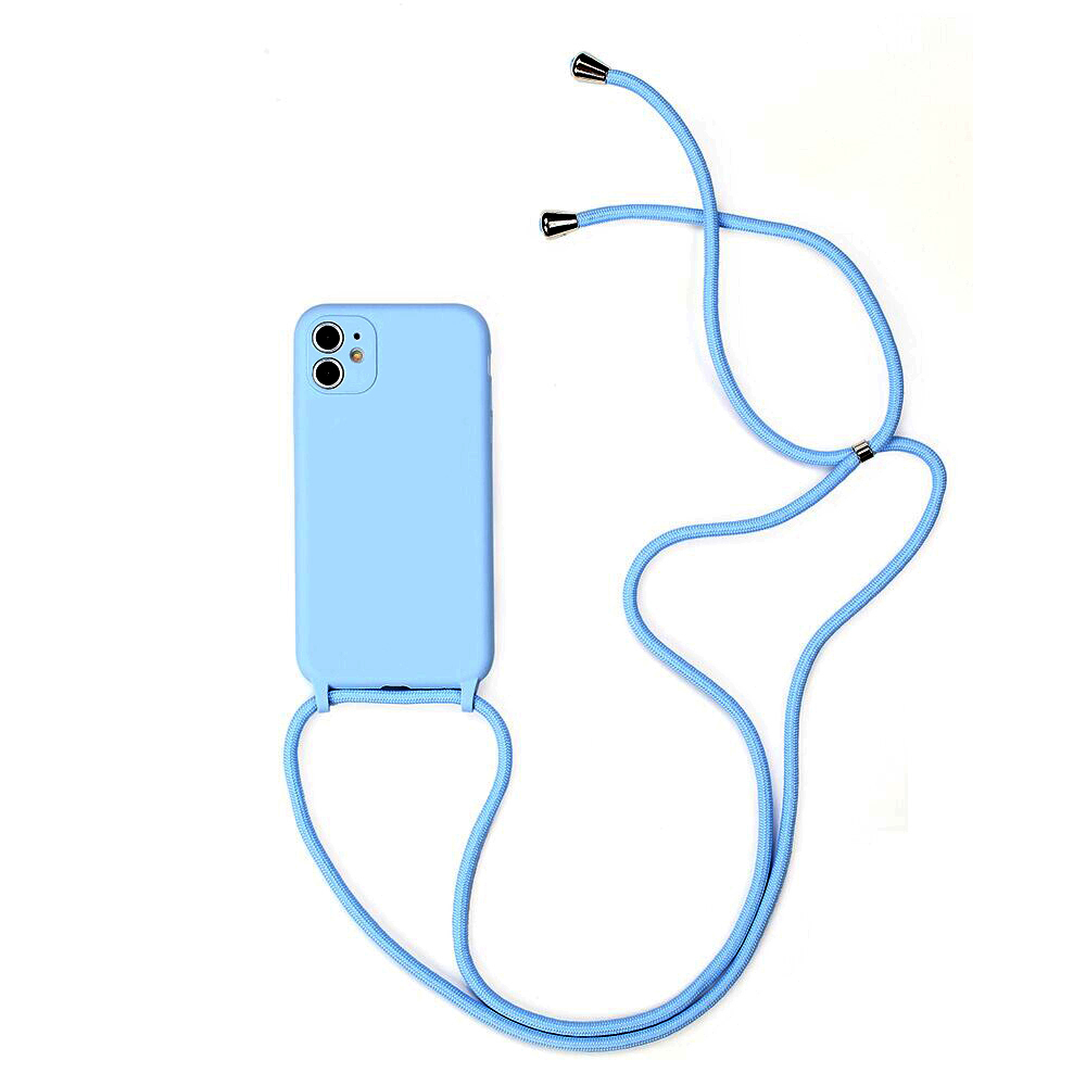 Strap Silikoni Suojakuori iPhone 11 Pro:lle - vaaleansininen