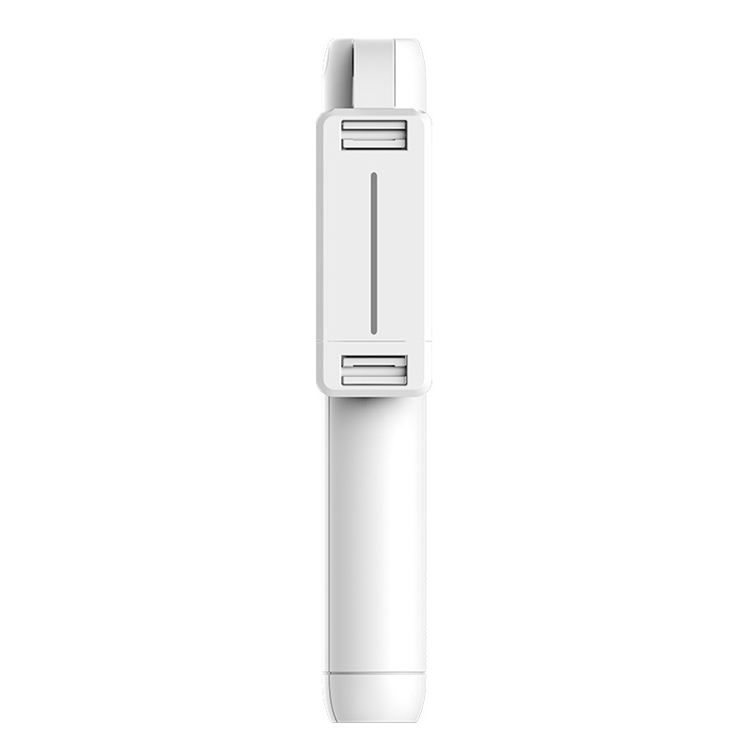 Selfie Stick MINI - irrotettavalla Bluetooth-kauko-ohjaimella ja jalustalla - P50 - valkoinen