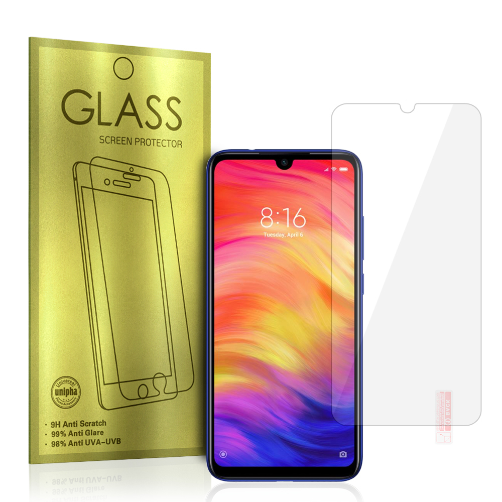 Karkaistu lasi kultainen Xiaomi Redmi Note 7/Note 7 Pro:lle