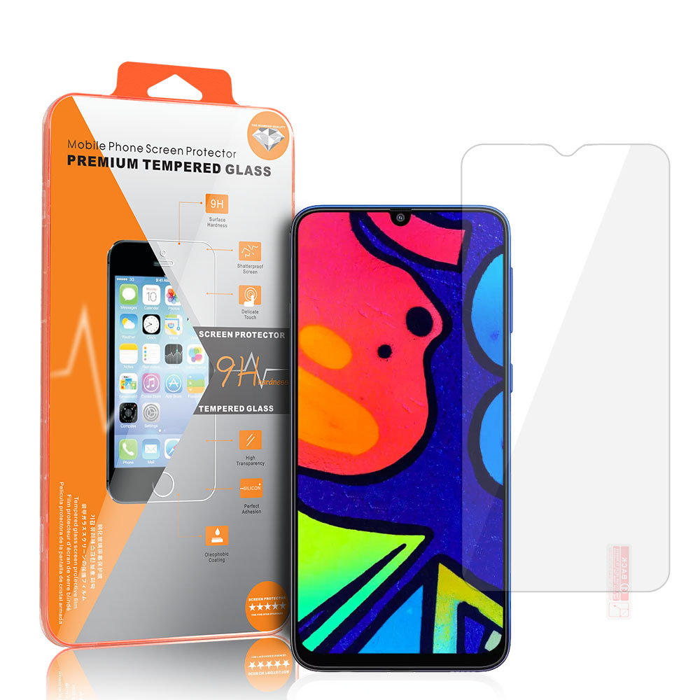 Karkaistu lasi Orange Samsung Galaxy F41 / A20 / M30 / M30S / Huawei Y7 2019 / Xiaomi Mi 9 / VIVO Y9S:lle