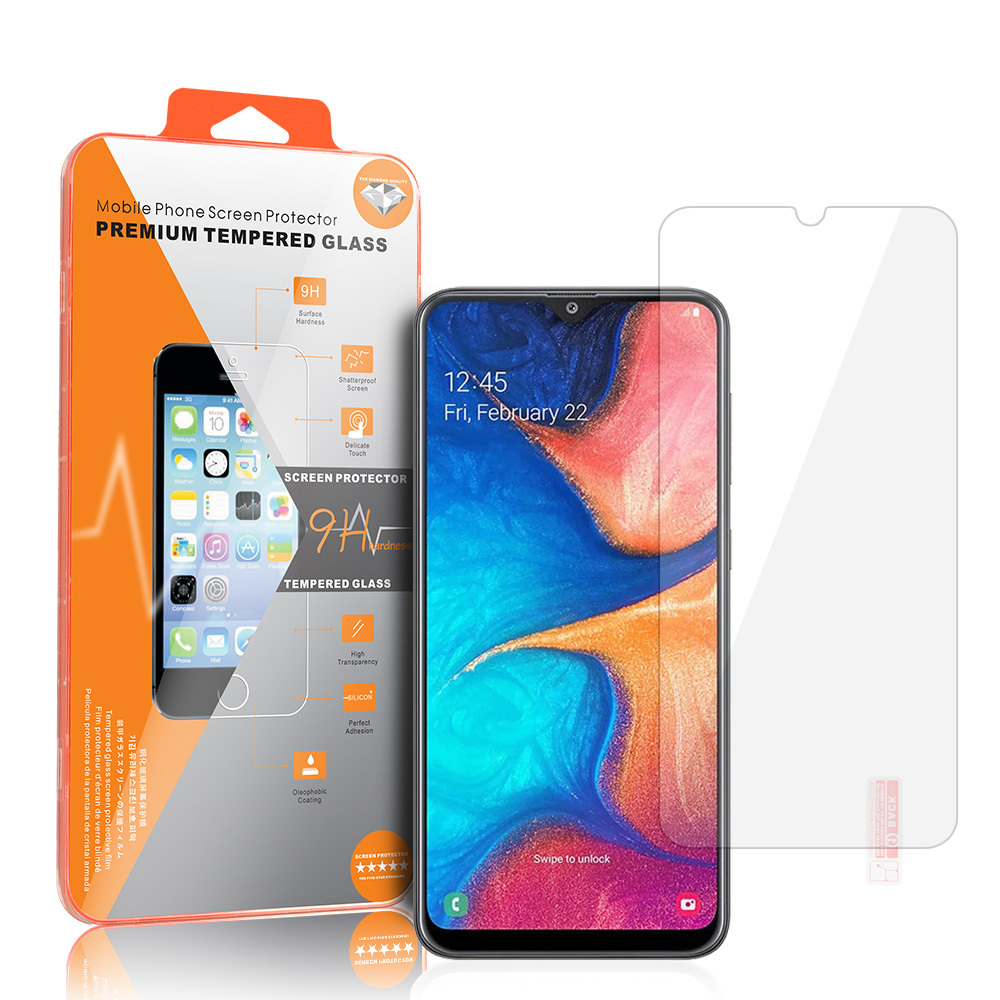 Orange Karkaistu lasi Samsung Galaxy A20/M30/M30S / Huawei Y7 2019 / Xiaomi Mi 9 / Vivo Y9S:lle