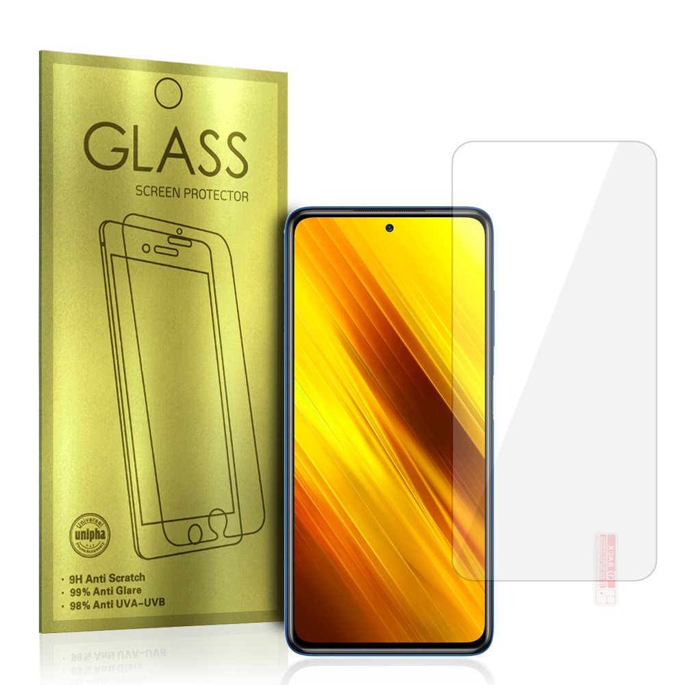 Gold Karkaistu lasi Xiaomi Poco X3:lle