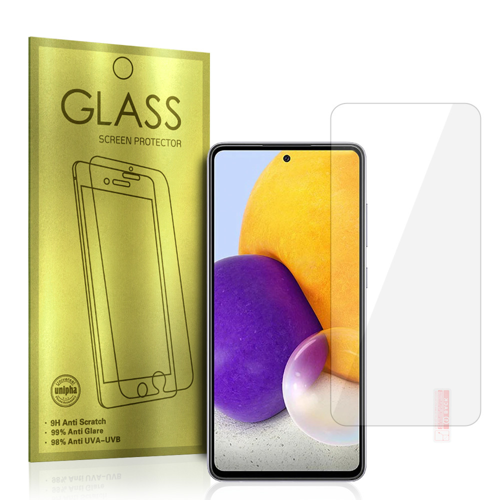 Karkaistu lasi kultainen Samsung Galaxy A72 4G/5G:lle