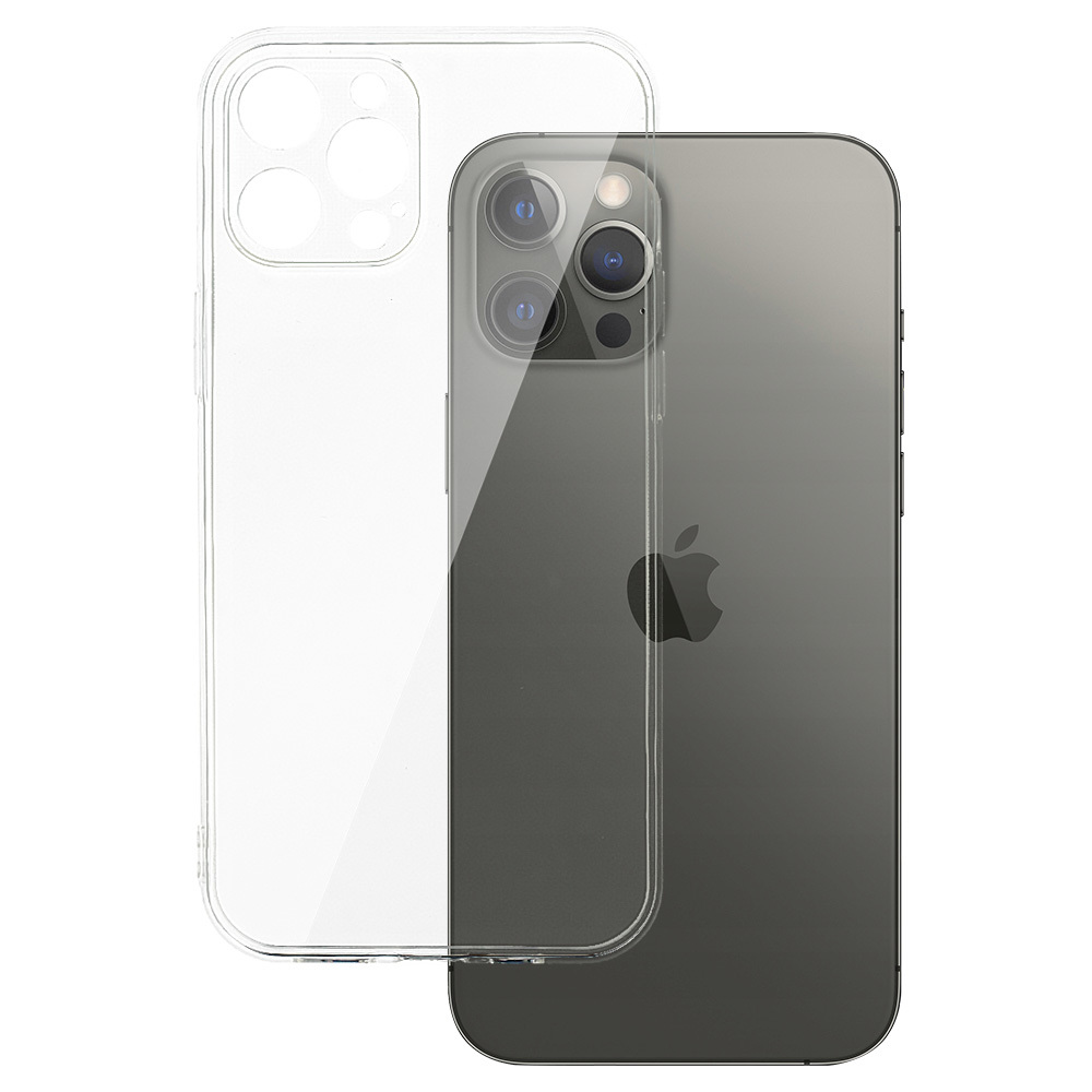 Takasuojakuori 2 mm Perfect iPhone 12 PRO:lle läpinäkyvä