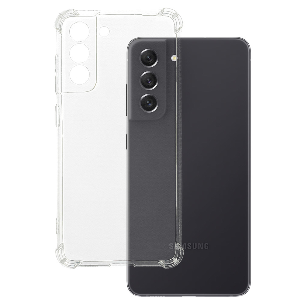 Clin Anti Shock 1,5mm Suojakuori SAMSUNG GALAXY S21 FE läpinäkyvä