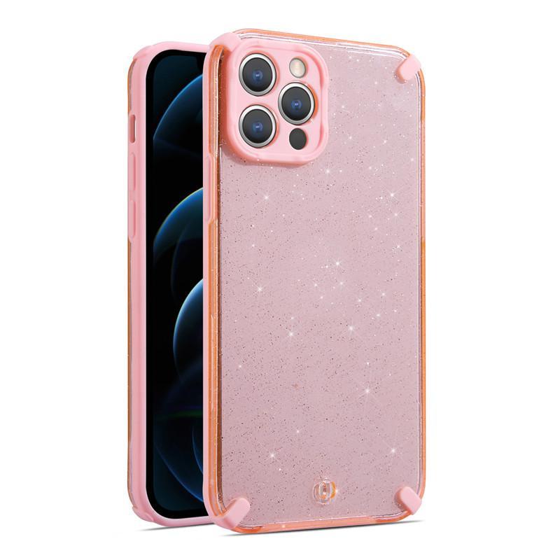 Armor Glitter Suojakuori iPhone 11 Pro vaaleanpunainen