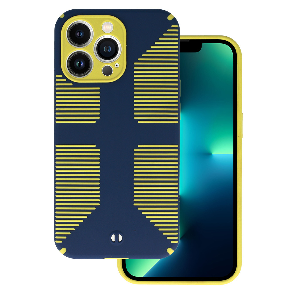 TEL PROTECT Grip Suojakuori iPhone 13 Pro Max:lle tummansininen