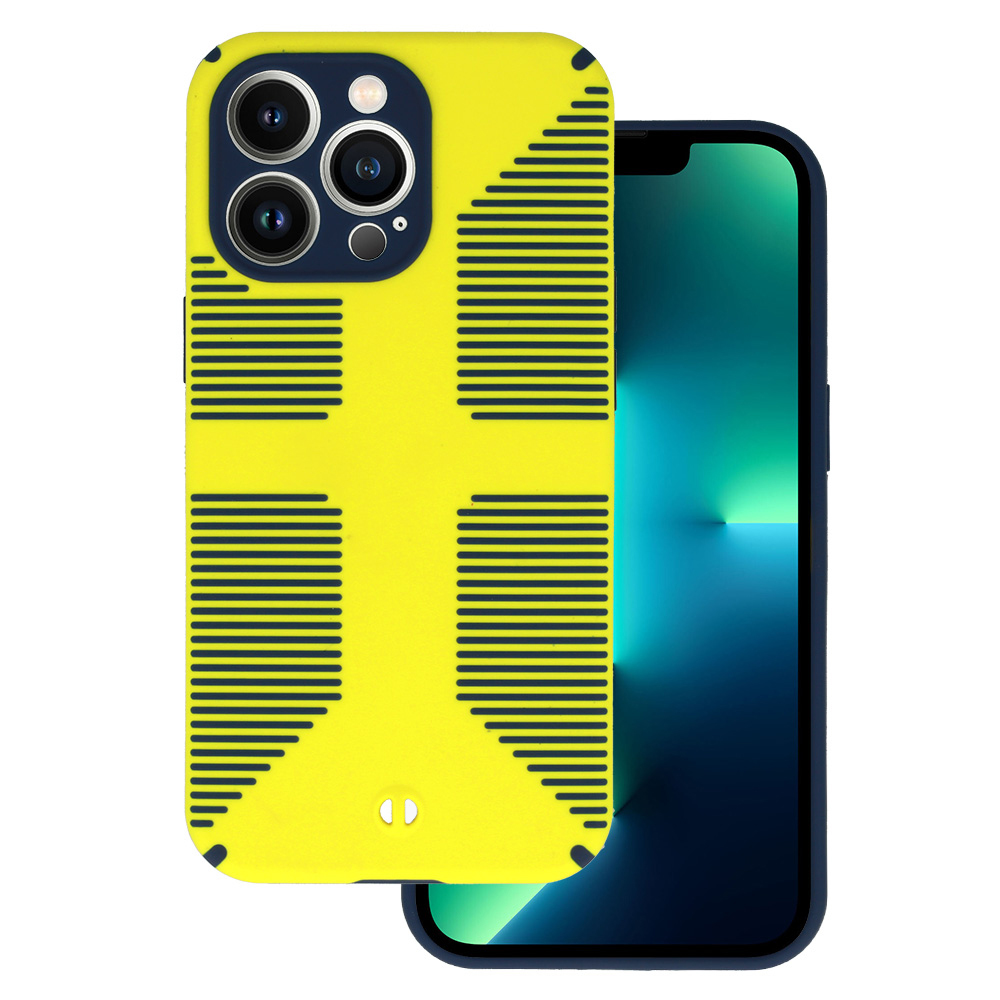 TEL PROTECT Grip Suojakuori iPhone 13 Pro Max:lle keltainen