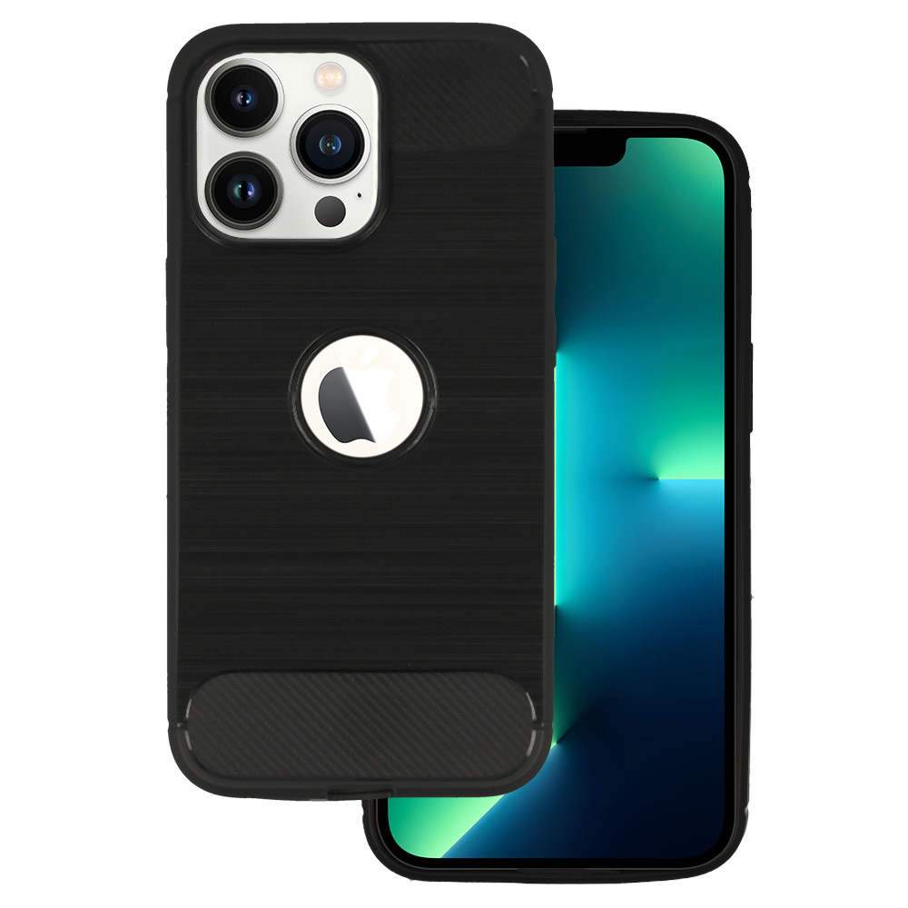 Back Case CARBON iPhone 13 Pro:lle musta