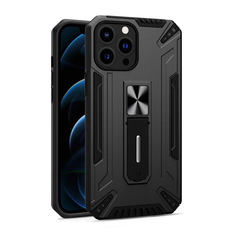Shock Armor -suojakuori Samsung Galaxy A42 5G:lle musta