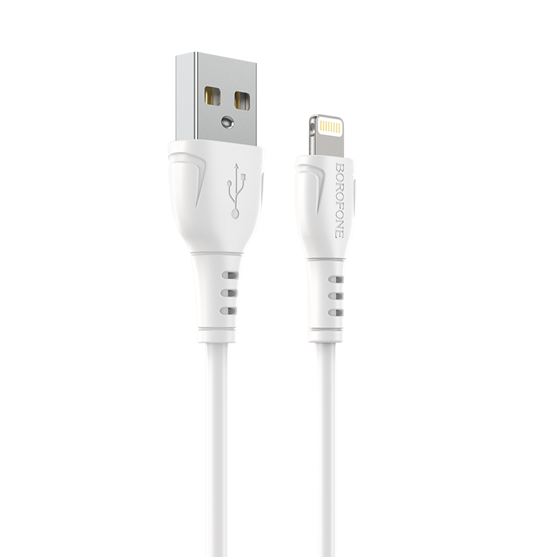 Borofone Kaapeli BX51 Triumph - USB - Lightning - 2,4A 1 metri valkoinen