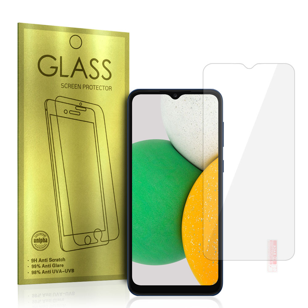 Karkaistu lasi Gold Samsung Galaxy A03/A03S/A03 Core/A02/A02S/A04:lle