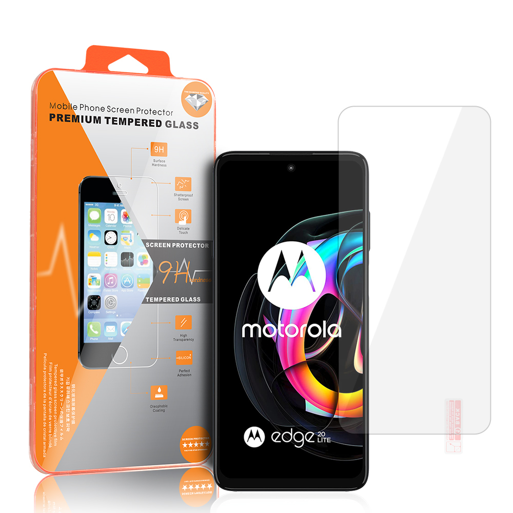 Karkaistu lasi Orange Motorola Edge 20 Lite 5G:lle