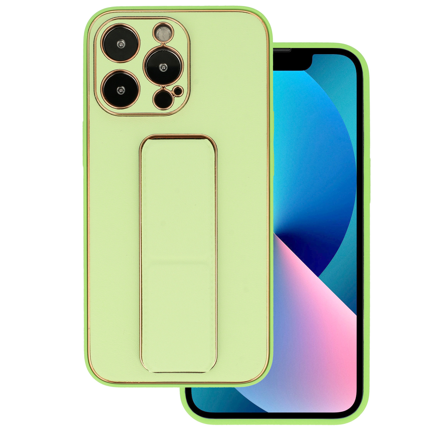 TEL PROTECT Leather Luxury Stand Case for Iphone 11 Pro Mint