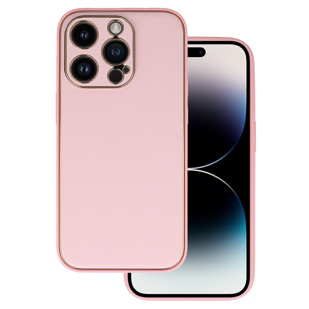 TEL PROTECT Luxury Suojakuori iPhone 14 Pro Max:lle vaalea vaaleanpunainen