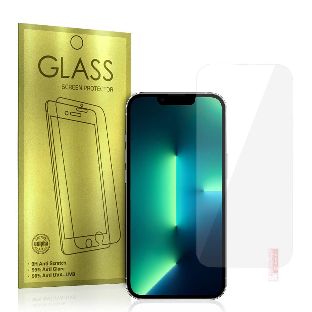 Tempered Glass Gold for IPHONE 14/13/13 PRO/16E