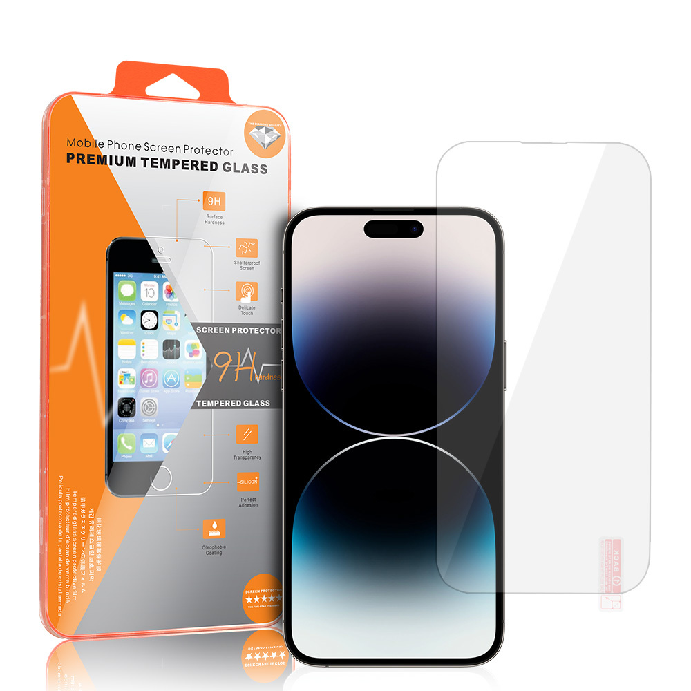 Tempered Glass Orange for IPHONE 14 PRO