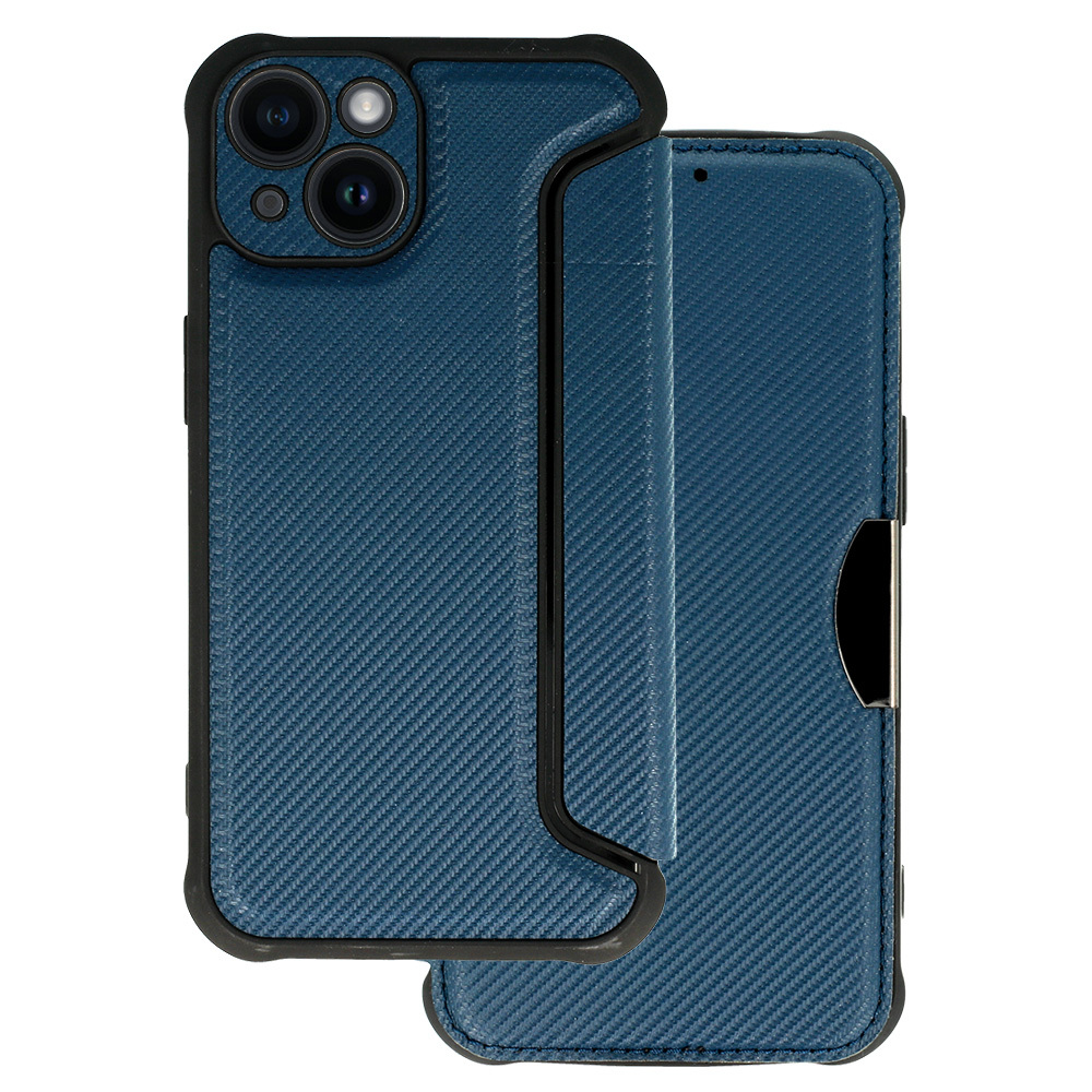 Razor Carbon Läppäsuojakuori iPhone 14:lle laivastonsininen