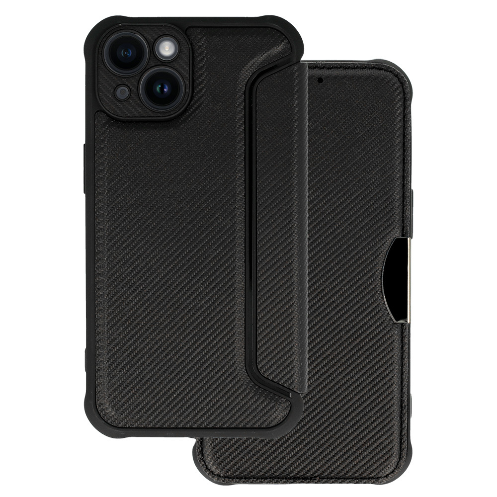 Razor Carbon Läppäsuojakuori iPhone 14 Plus:lle musta