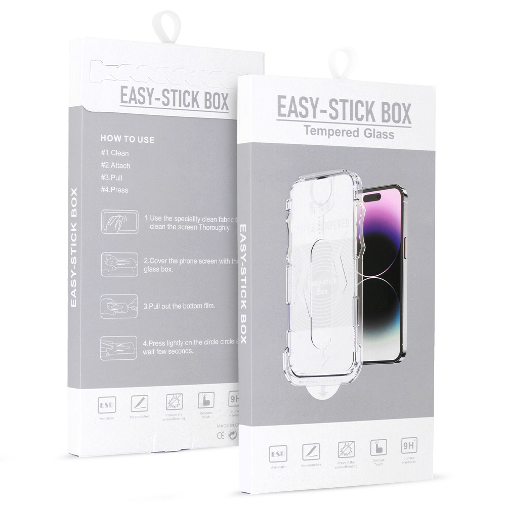 Tempered Glass Full Glue Easy-Stick Box for IPHONE 11 PRO MAX BLACK