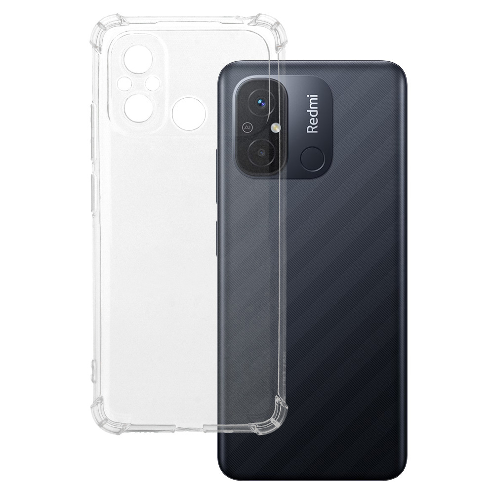 Clin Anti Shock 1,5mm XIAOMI REDMI 12C/11A:lle läpinäkyvä
