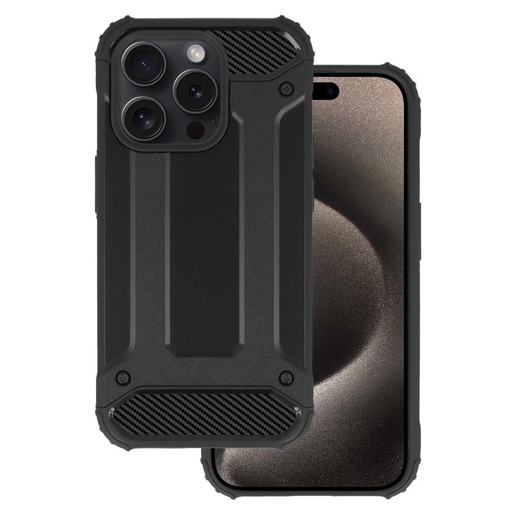 Armor Carbon Case for Iphone 15 Pro Black