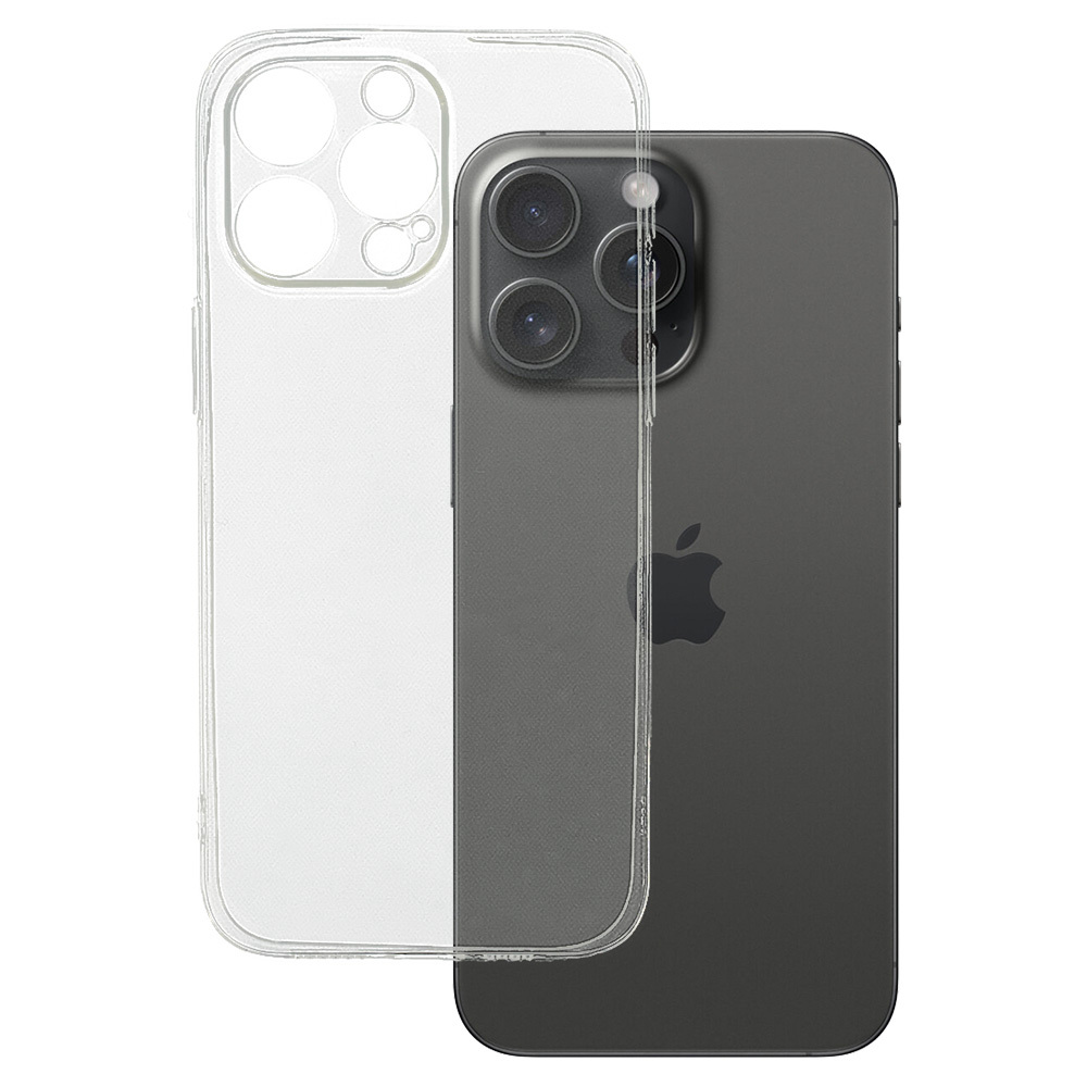 Ultra Clear 1mm Suojakuori iPhone 15 Pro:lle - läpinäkyvä