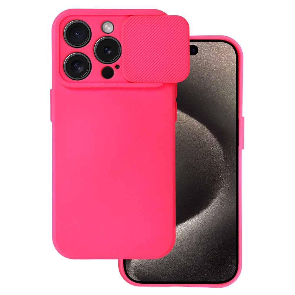 Camshield Soft Suojakuori iPhone 15 Pro Max:lle - vaaleanpunainen
