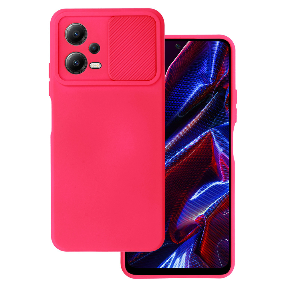 Camshield Soft Suojakuori Xiaomi Redmi Note 12 5G / Poco X5:lle - vaaleanpunainen
