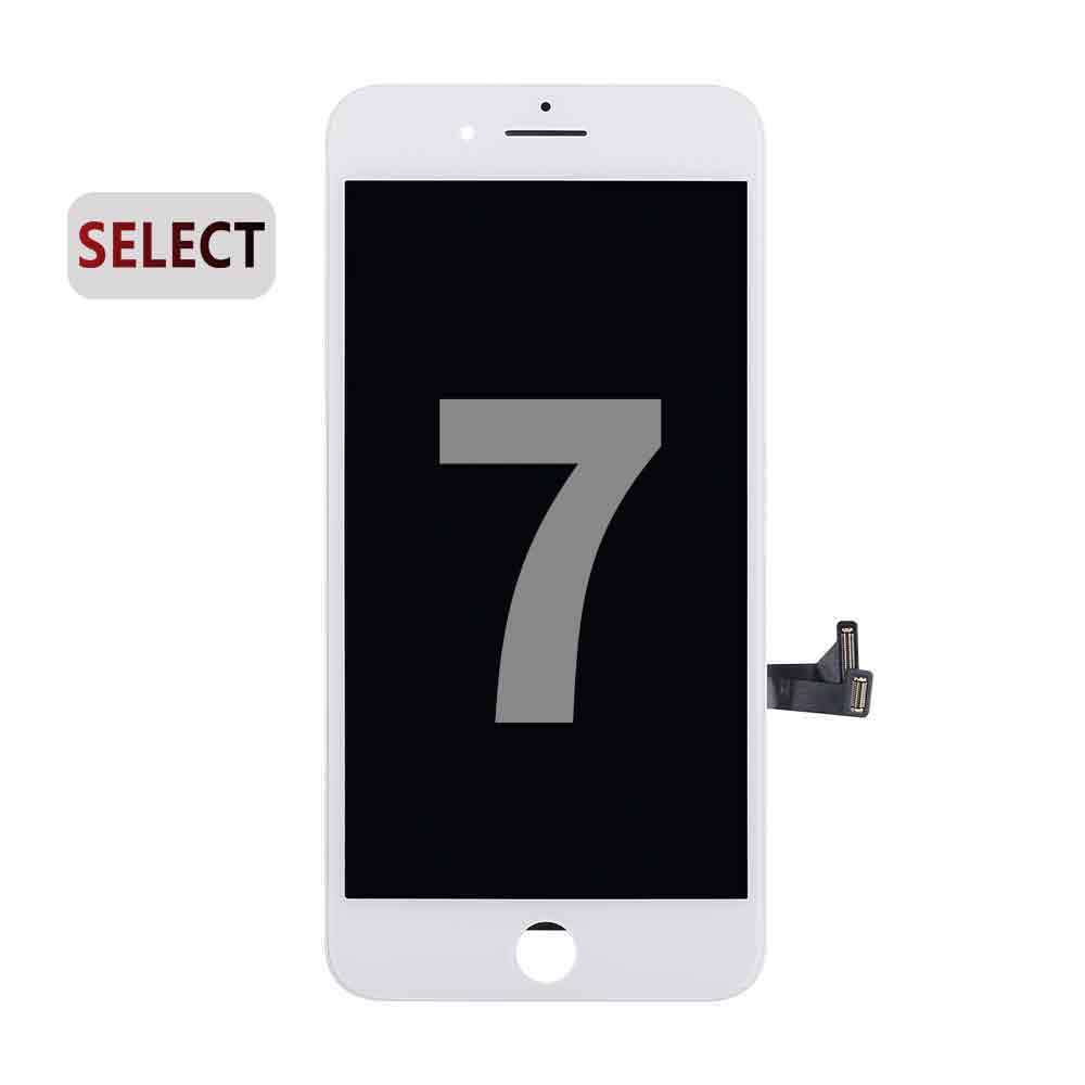 NCC LCD-näyttö iPhone 7:lle - valkoinen metallilevy Select