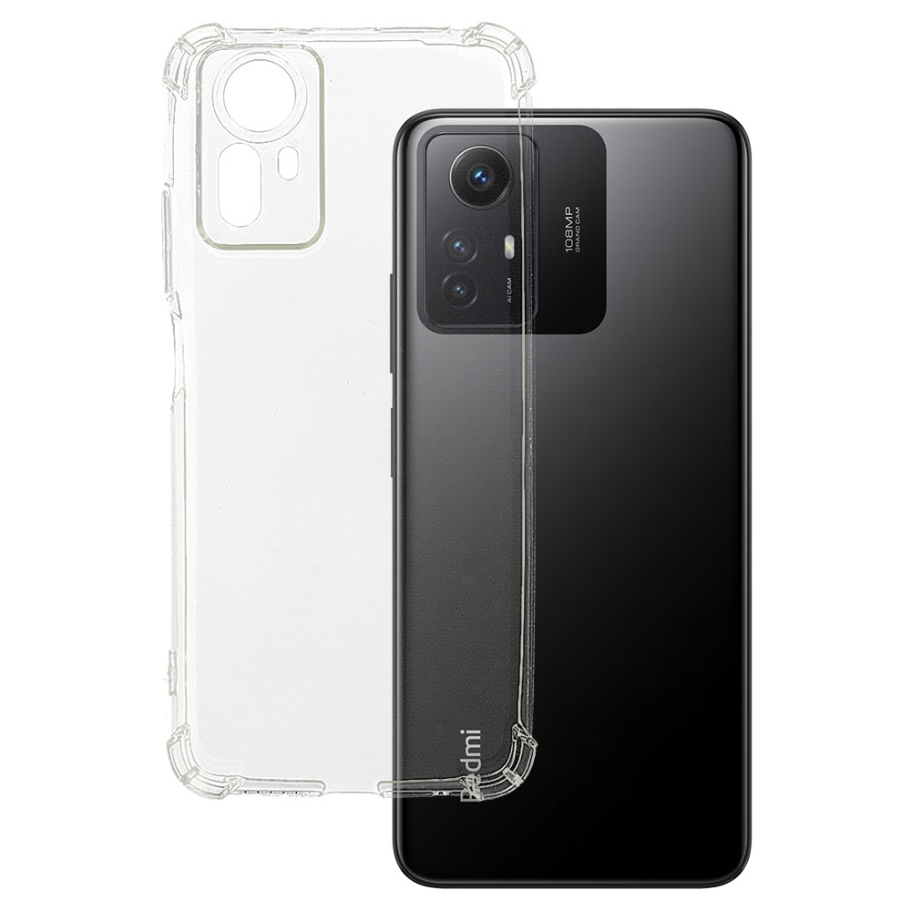 Clin Anti Shock 1,5mm Suojakuori Xiaomi Redmi Note 12S:lle - läpinäkyvä