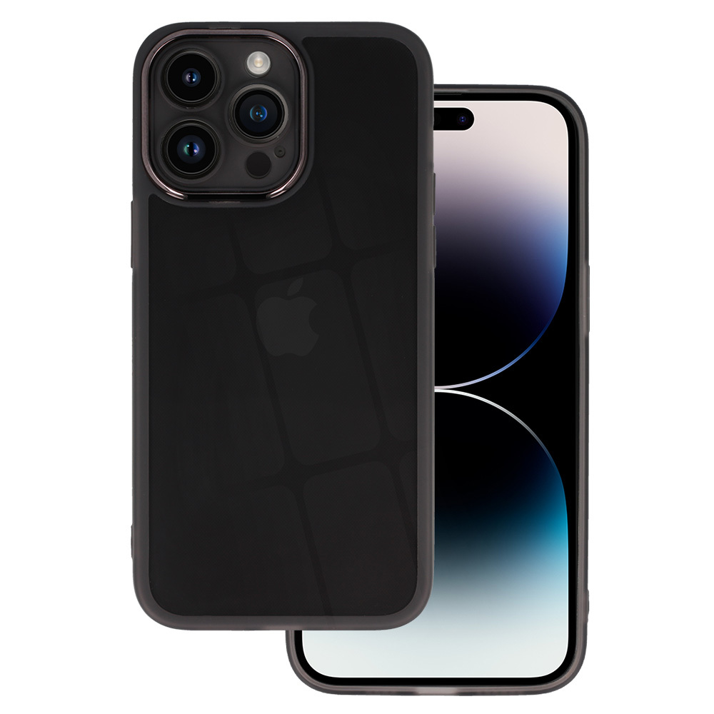 Suojakuori linssillä iPhone 15 Plus:lle - musta kirkas