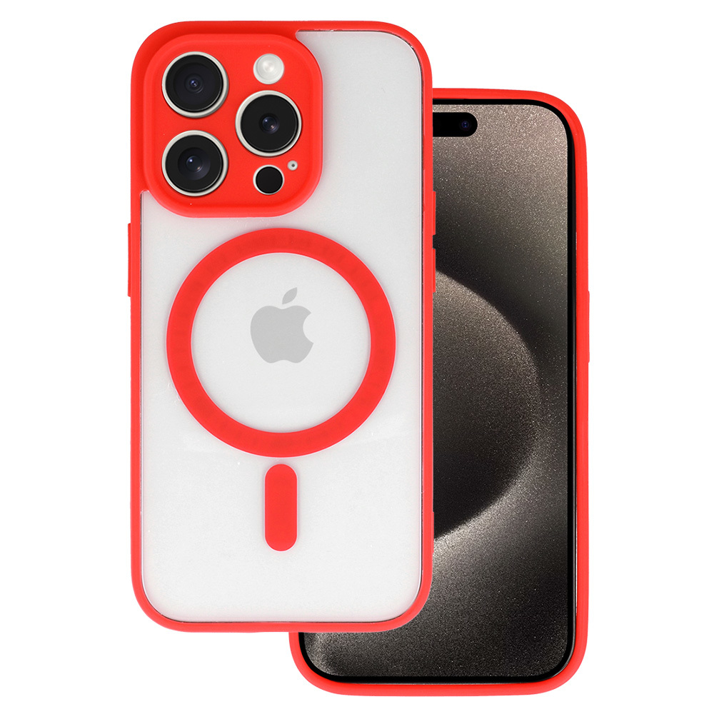 Acrylic Color MagSafe Suojakuori iPhone 13 Pro - punainen