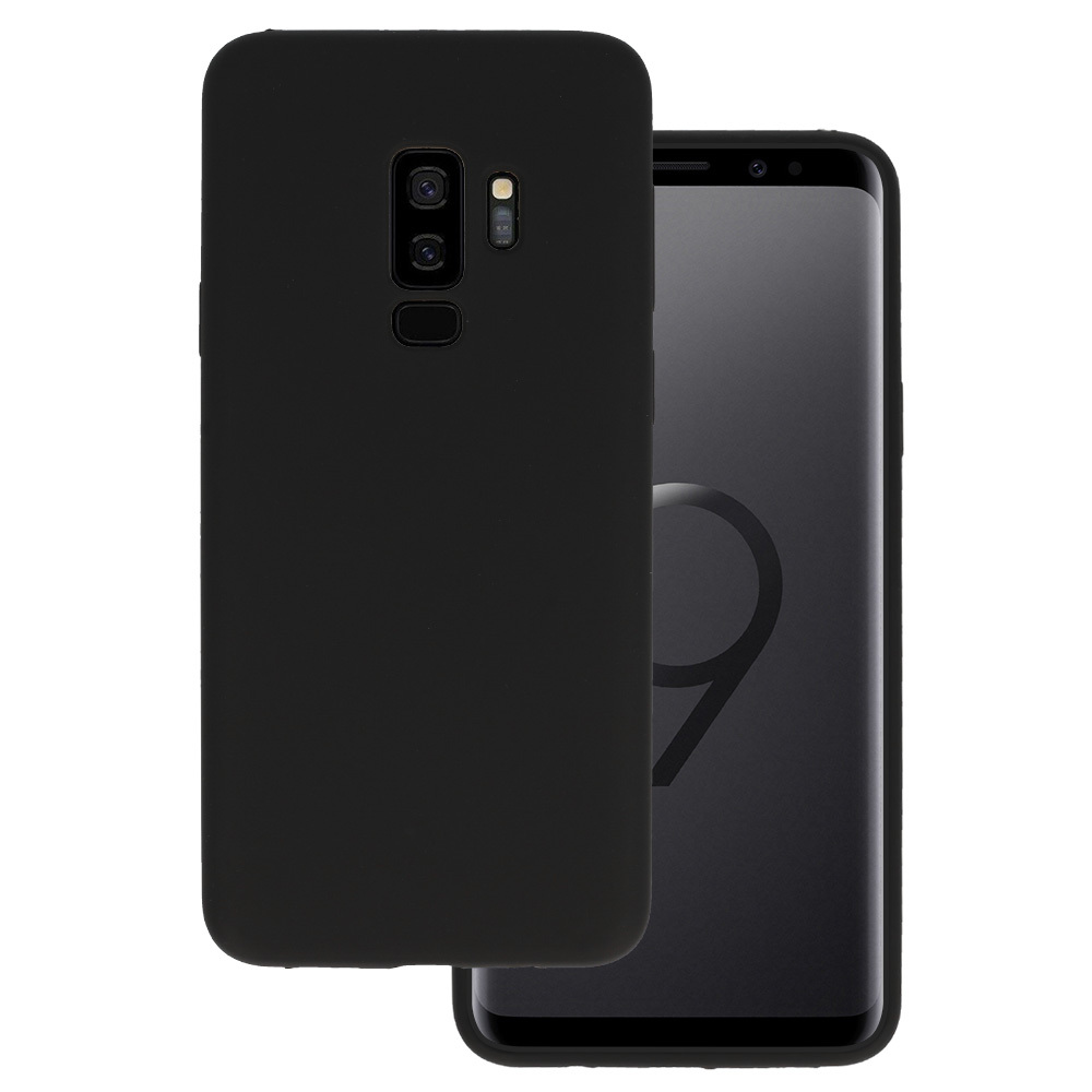 Silicone Lite Suojakuori Samsung Galaxy S9 Plus - musta