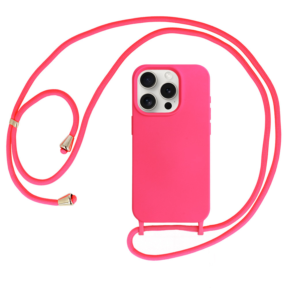 Hihnasuojakuori silikoninen Iphone 13 Pro Max:lle - design 1 vaaleanpunainen